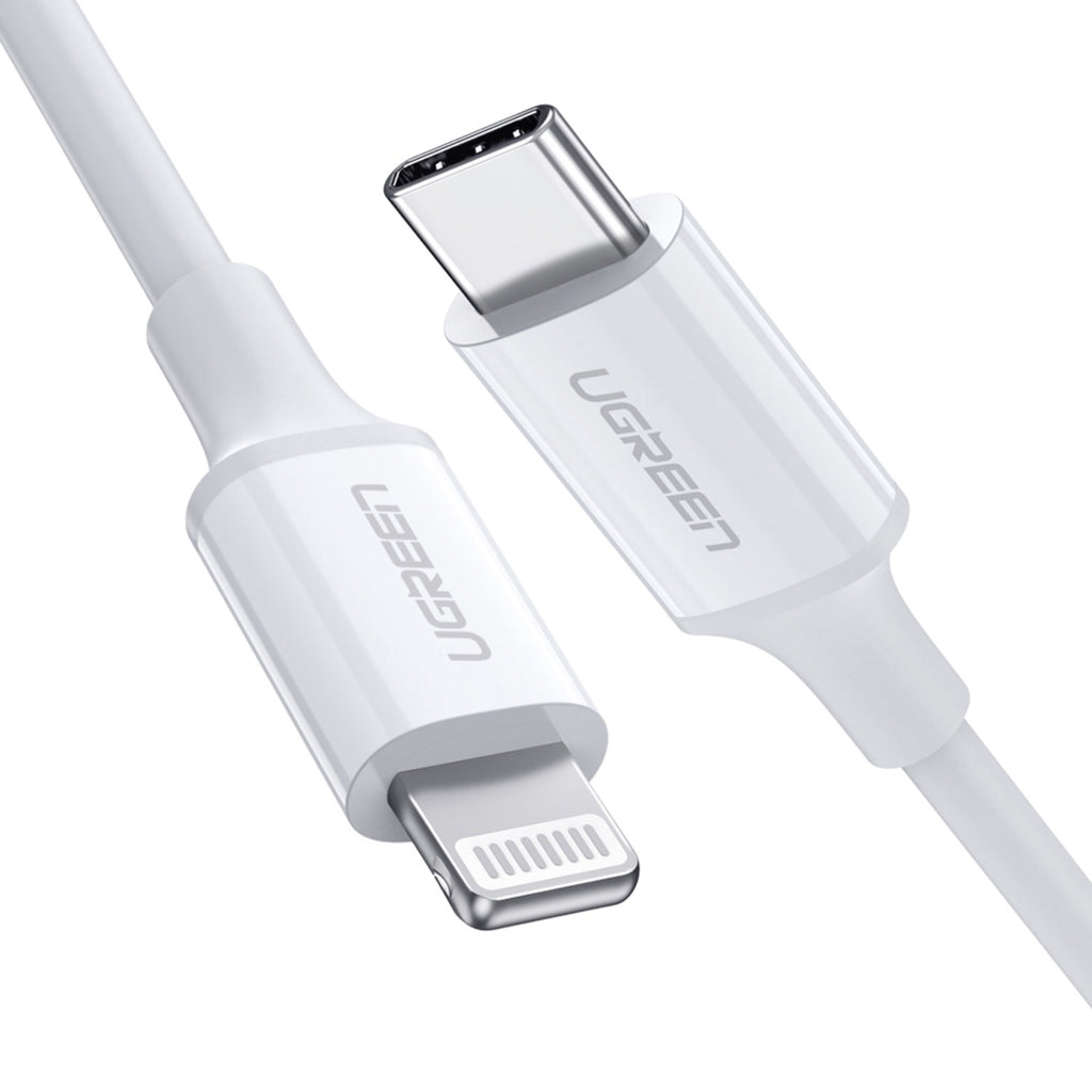 UGREEN Type-C To MFI Lightning Cable - 1 Metre - White 2