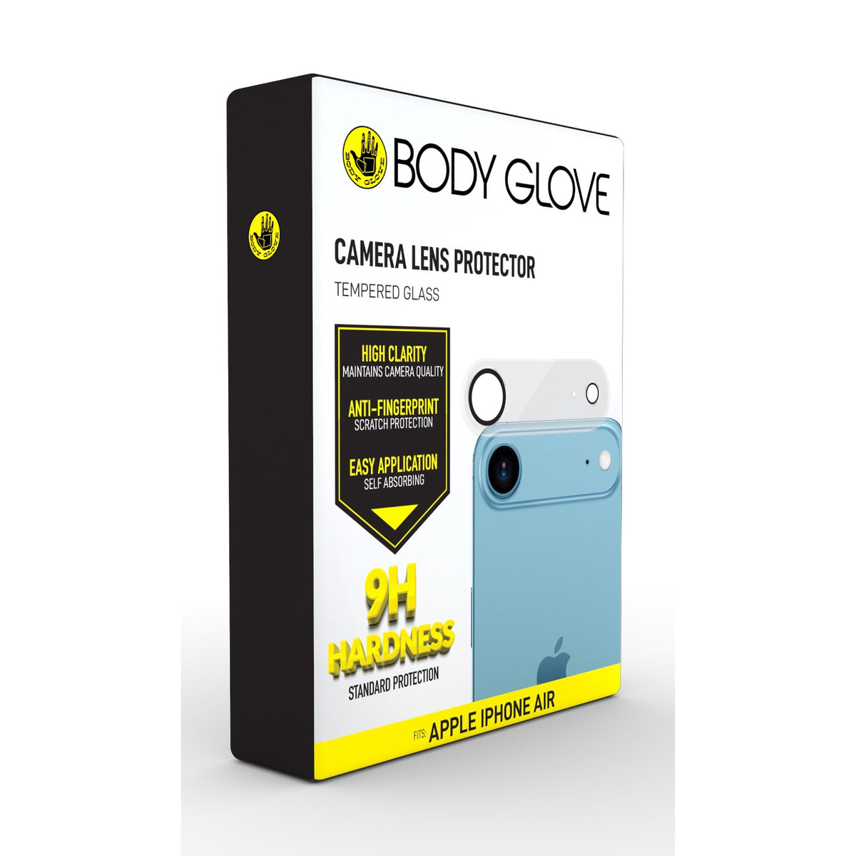 Body Glove Tempered Glass Camera Screen Protector - Apple iPhone Air - Black - Black Border 4