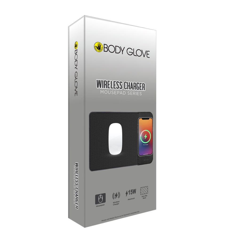 Body Glove Wireless Mouse Pad Charger - Black 8