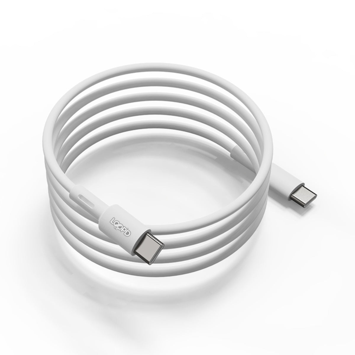 LOOP'D Lite Type-C To Type-C Cable 60W - 1 Metre - White 6