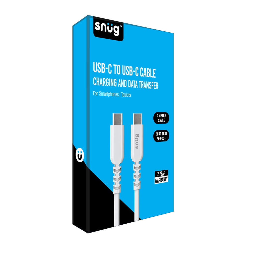 Snug Type-C To Type-C Cable 60W - 2 Metre - White 2