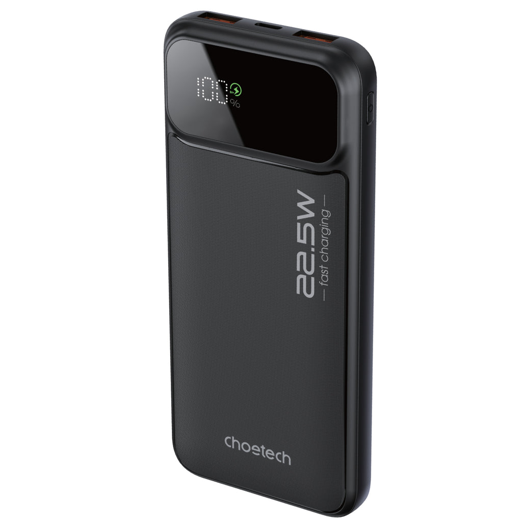 Choetech 10000mAh 22.5W Power Bank + 1 Port 25W Wall Charger - Black 2