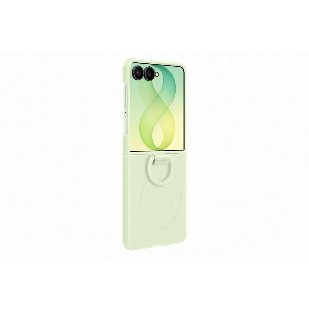 Samsung Silicone Magnet Cover With Ring - Samsung Galaxy Z Flip8 - Green 2