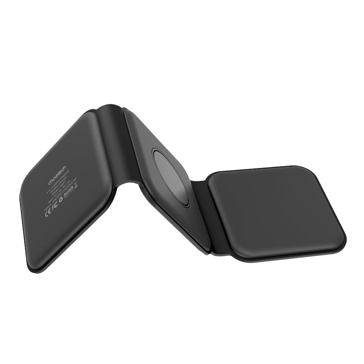 Choetech Foldable 3-in-1 Magnetic Wireless Travel Charger T588-F 15W - Wireless Charging - Black 7