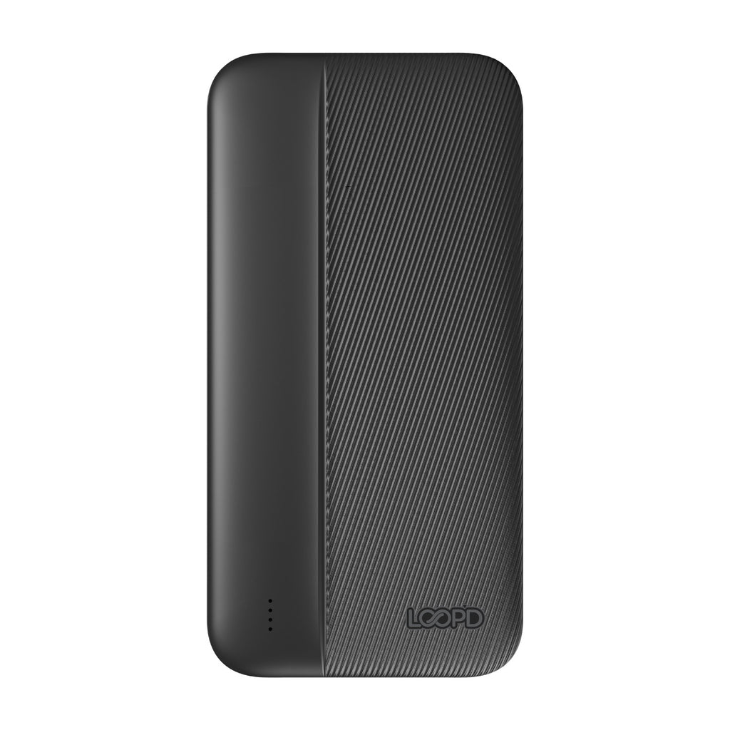 LOOP'D 4LED Indicator Powerbank - 20000mAh - Black