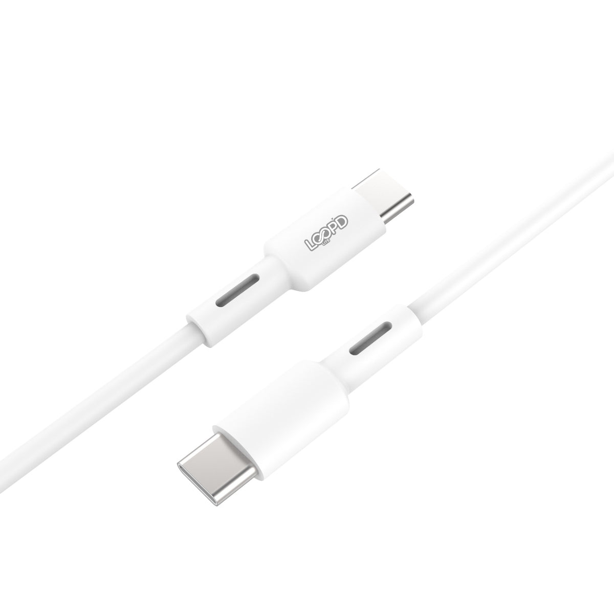 LOOP'D Lite Type-C To Type-C Cable 60W - 1 Metre - White 2